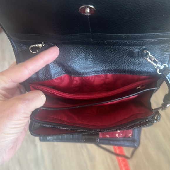 Black Brighton wallet purse crossbody. - Picture 5 of 12